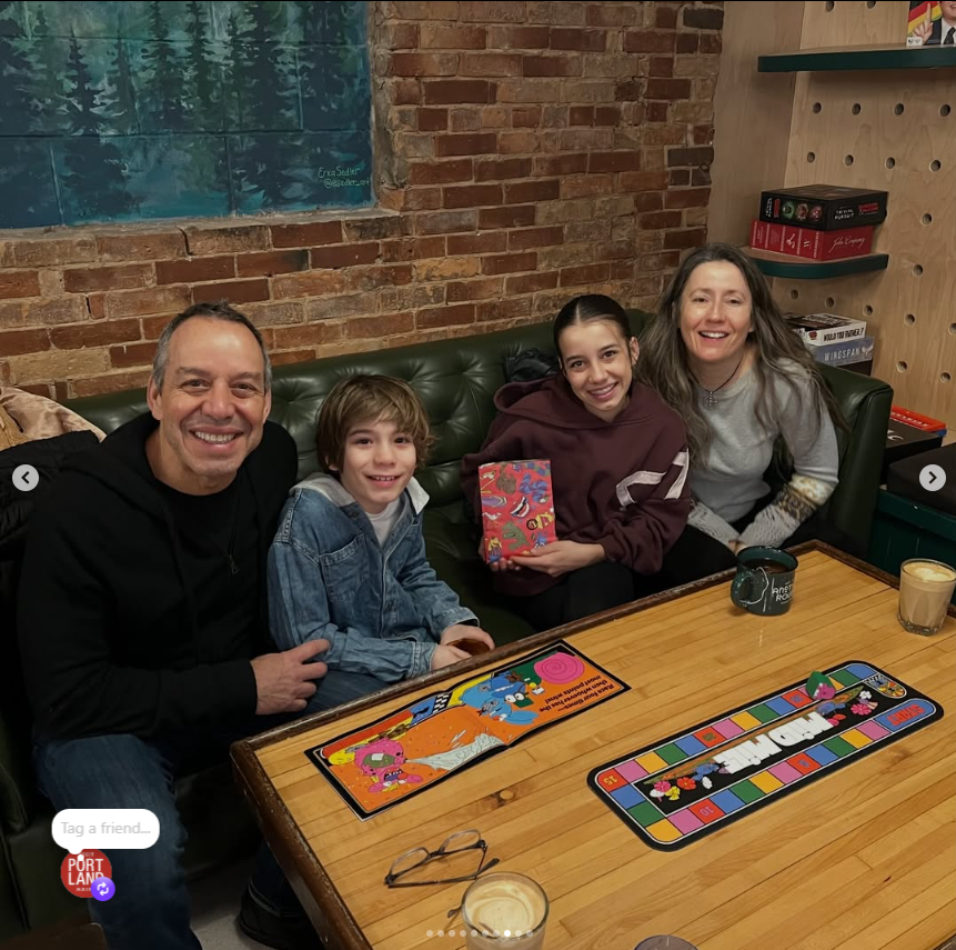 Gregg Daniels and family at Another Round 