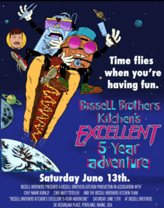 Poster for party, provided by: Bissell Brothers