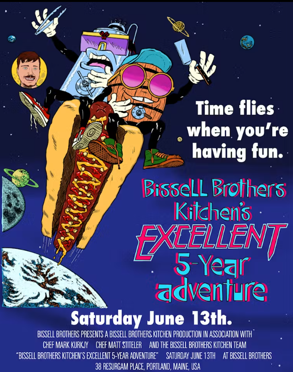 Poster for party, provided by: Bissell Brothers