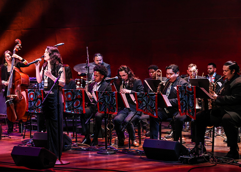 Big Band Playing on Stage. Photo provided by Portland Ovations