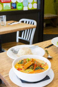 Lunch at Green Elephant Vegetarian Bistro. Photo Credit: Capshore Photography.