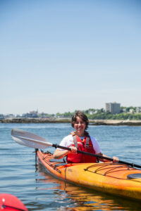 Sea Kayaking to Fort Gorges with Portland Paddle. Photo Credit: Capshore Photography.