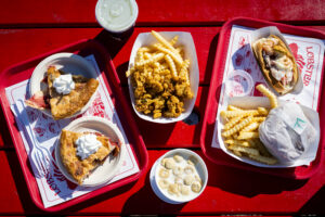 Food at The Lobster Shack at Two Lights. Photo Credit: Capshore