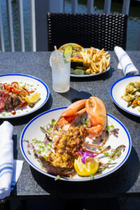 Stuffed Lobster from Saltwater Grille. Photo Credit: Capshore Photography.