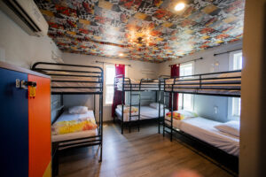 Bunk Beds at Black Elephant Hostel. Photo Credit: Capshore Photography.