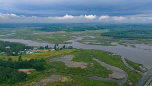 Scarborough Marsh from Above. Photo Credit: Andy Austin