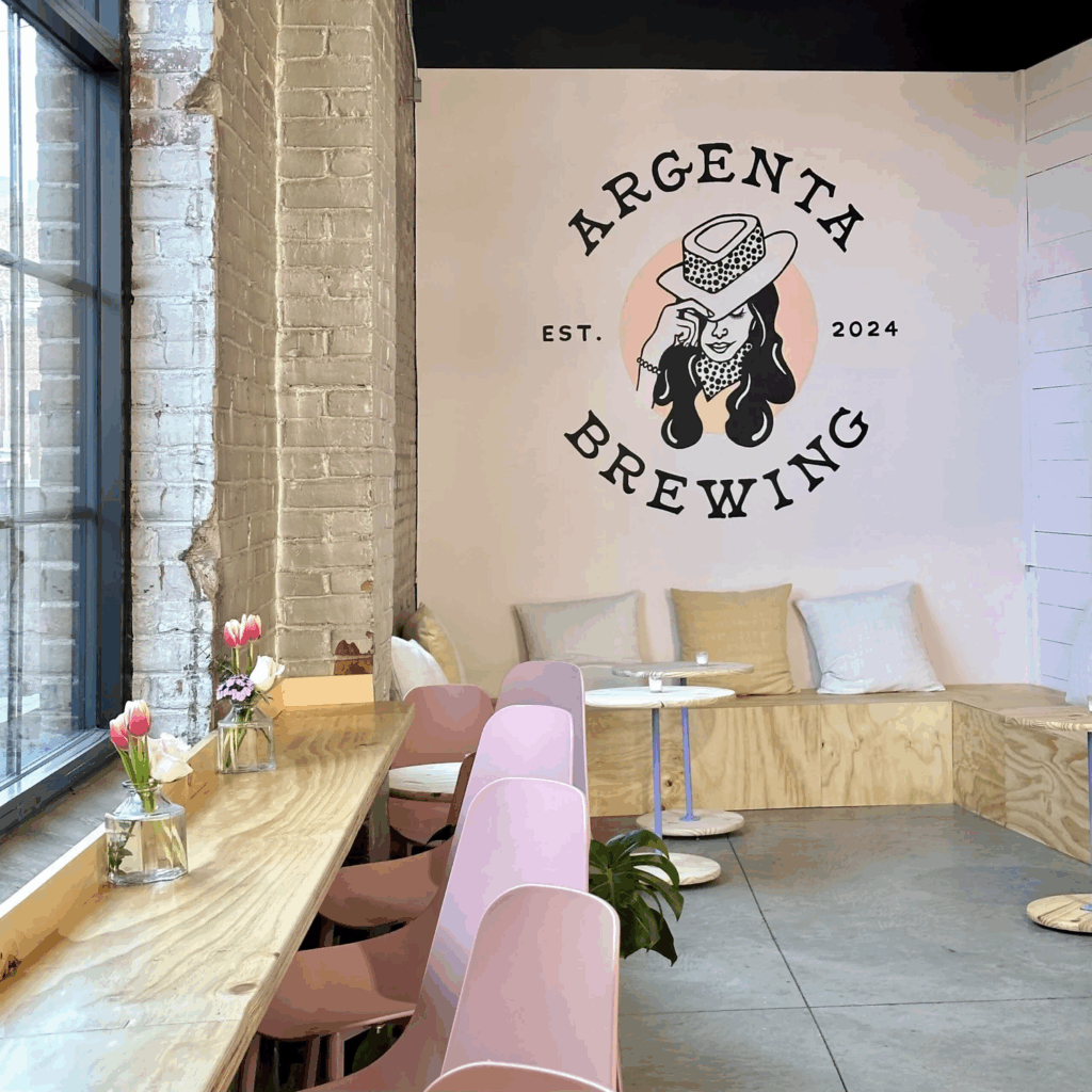 Interior of Argenta Brewing. Photo credit: Argenta Brewing