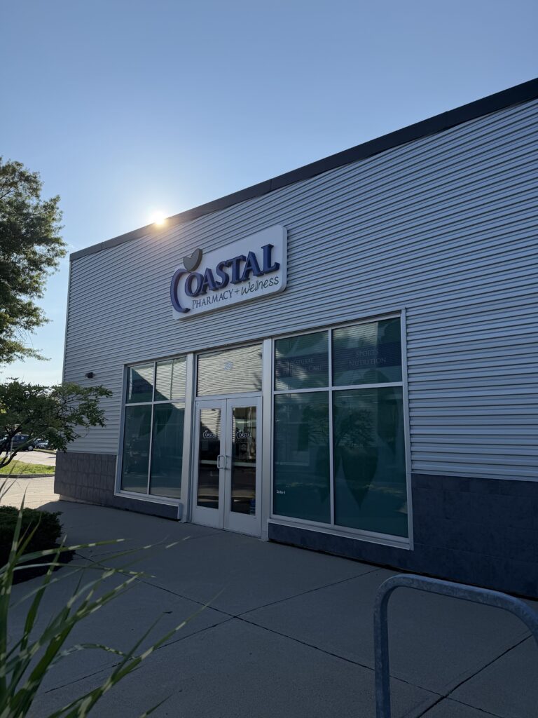 Exterior of Coastal Pharmacy & Wellness. Photo credit: Harleigh Gastman