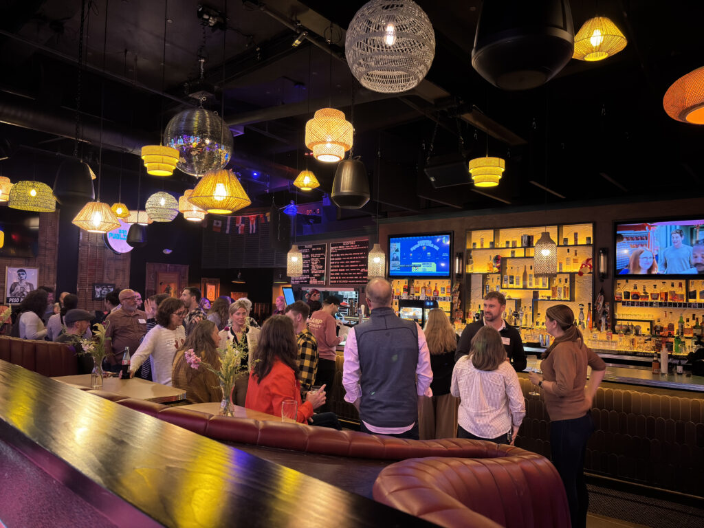 Gathering at Bar Publica. Photo credit: Lauren Witt