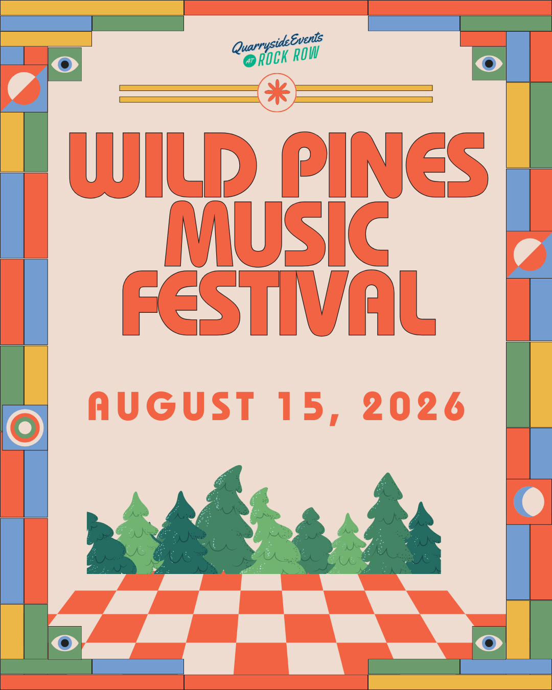 Wild Pines Music Festival Poster. Photo provided by: Rock Row