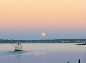 Sunset from Peaks Island. Photo Provided by Wander Peaks Island Audio Walking Tour
