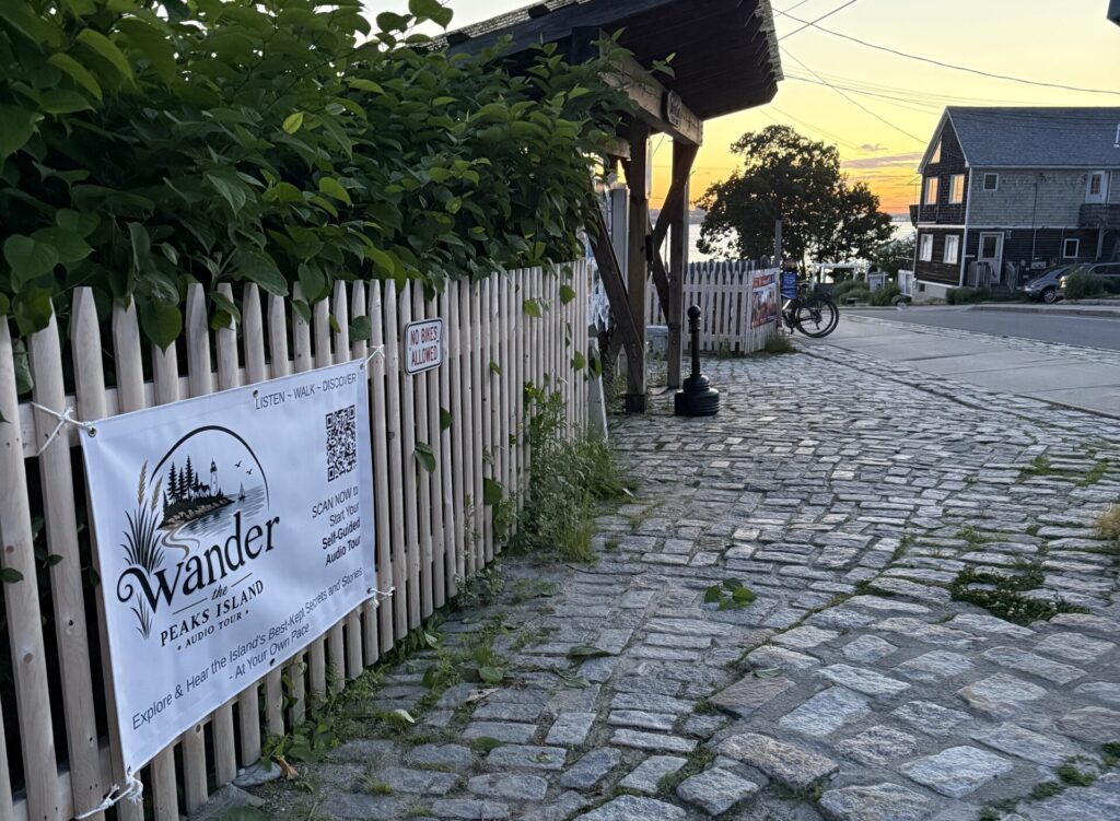Start of Tour. Photo Provided by Wander Peaks Island Audio Walking Tour