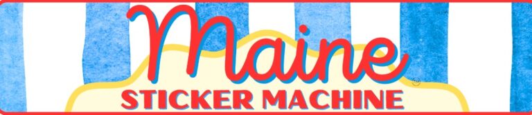 Maine Sticker Machine Logo