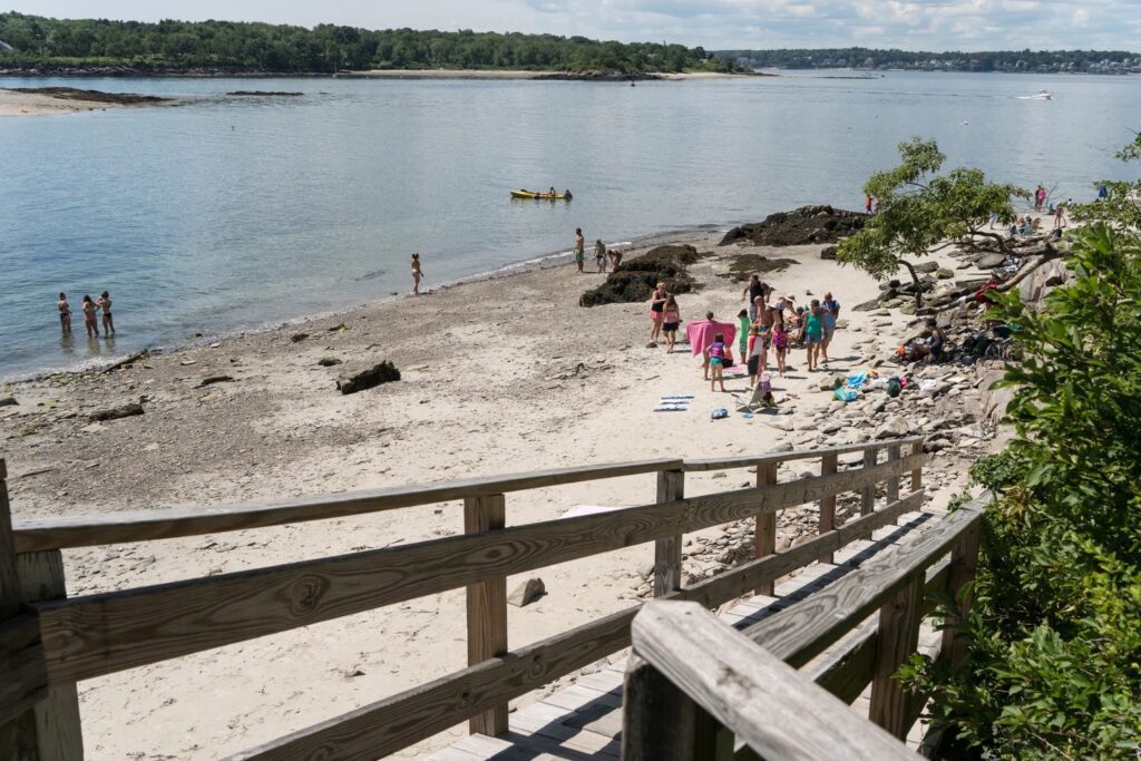 Sandy Beach. Photo Provided by Wander Peaks Island Audio Walking Tour