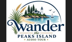 Logo provided by Wander Peaks Island Audio Walking Tour