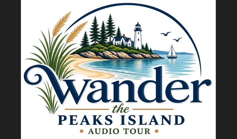 Logo provided by Wander Peaks Island Audio Walking Tour