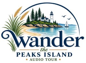 Logo provided by Wander Peaks Island Audio Walking Tour