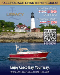 Casco Bay Legacy Charters Promo. Photo by: Peter G. Morneau
