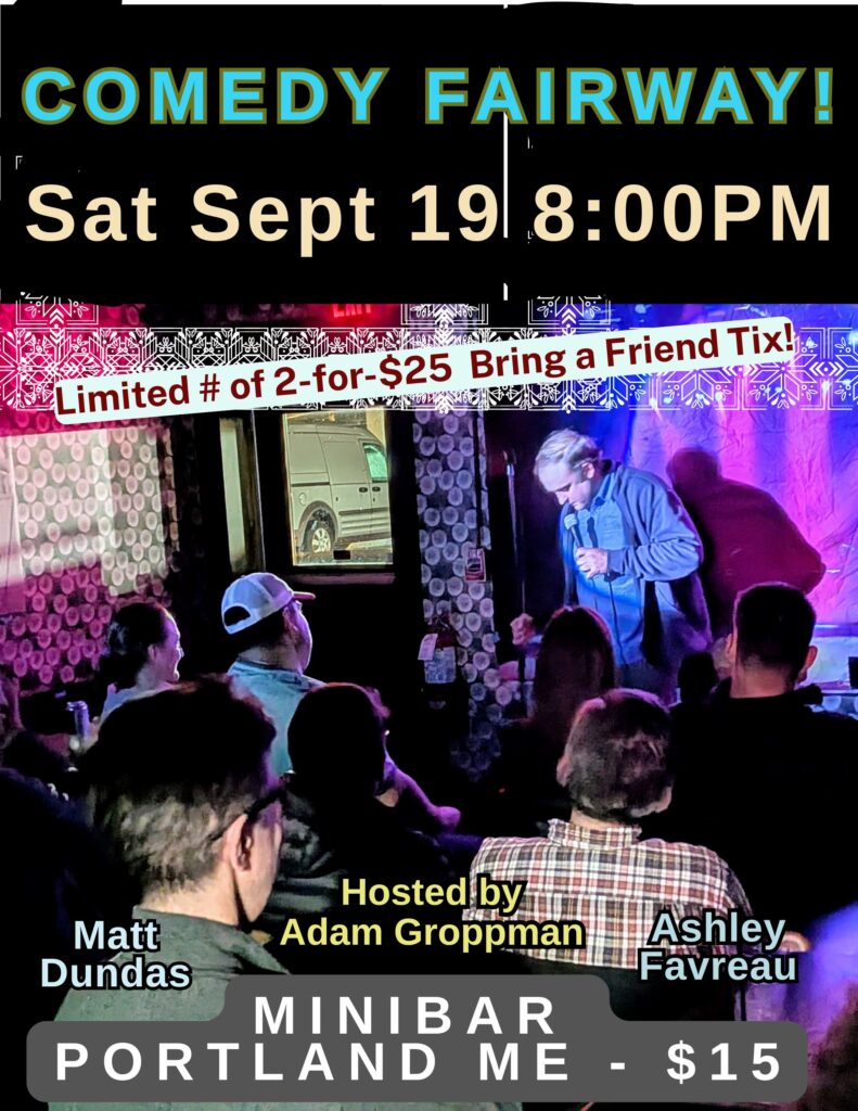 Poster For Comedy Show. Graphic Provided by: Adam Groppman