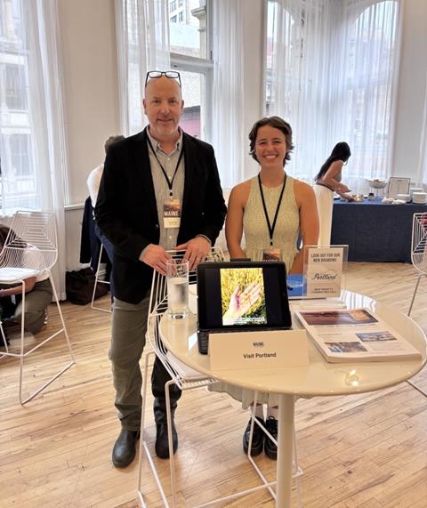 Whitney and Dave at Taste of Maine in NYC. Photo credit: Visit Portland
