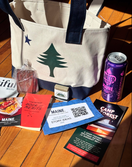 PR Gift Bag. Photo Credit: Visit Portland