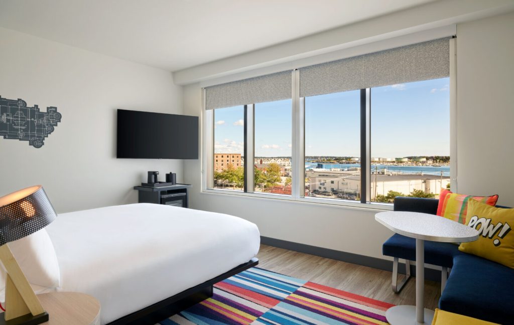 Room at Aloft Hotel. Photo credit: Shawn O'Connor