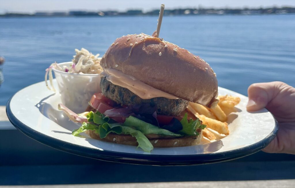 Try Our Sea-Veggie Burger - Photo Credit: Luke's Lobster Try Our Sea-Veggie Burger - Photo Credit: Luke's Lobster