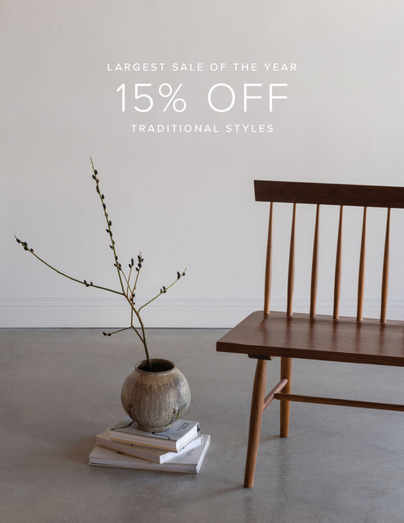 Traditional Style Sale | 15% off - Photo Credit: Carley Rudd