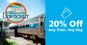 Track Work Summer Sale Fare - Photo Credit: Property of the Amtrak Downeaster