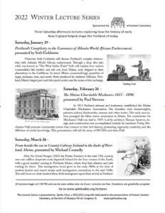 Winter Lecture Series - Photo Courtesy of Spirits Alive