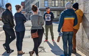 Downtown in Old Port on Walking Tour, Photo Credit: Dugan Murphy | Portland by the Foot