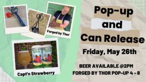 Popup and Capt'n Strawberry - Photo Credit: Island Dog Brewing, Forged by Thor