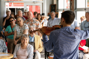 Library Community Concert - Photo Credit: Photo Courtesy of Niles Singer/Bowdoin International Music Festival.