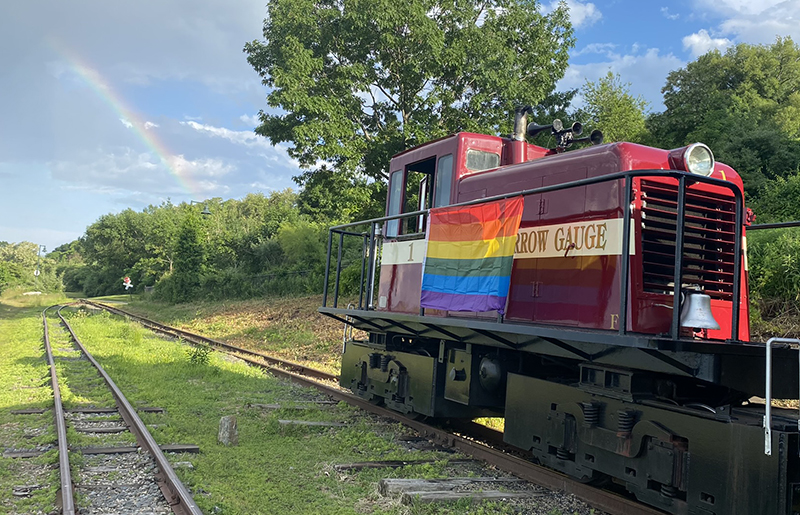 Pride Trains! - Photo Credit: Maine Narrow Gauge