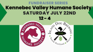 Kennebec Valley Humane Society - Photo Credit: Island Dog Brewing, logo by Kennebec Valley Humane Society