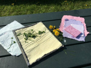 Adult Paper Making - Photo Credit: Pineland Farms