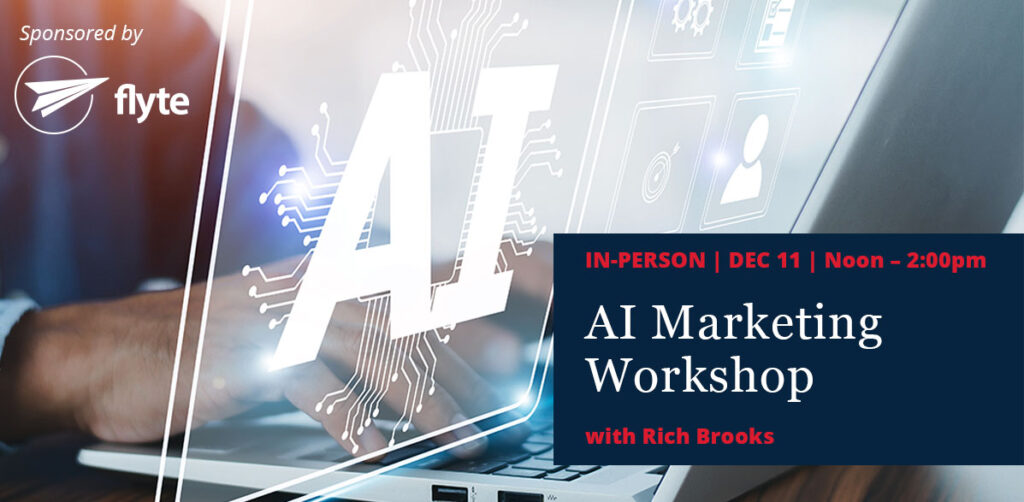 AI Marketing Workshop - Photo Courtesy of Flyte New Media AI Marketing Workshop - Photo Courtesy of Flyte New Media