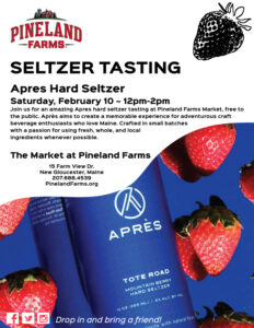 Après Hard Seltzer Tasting - Photo Courtesy of Pineland Farms