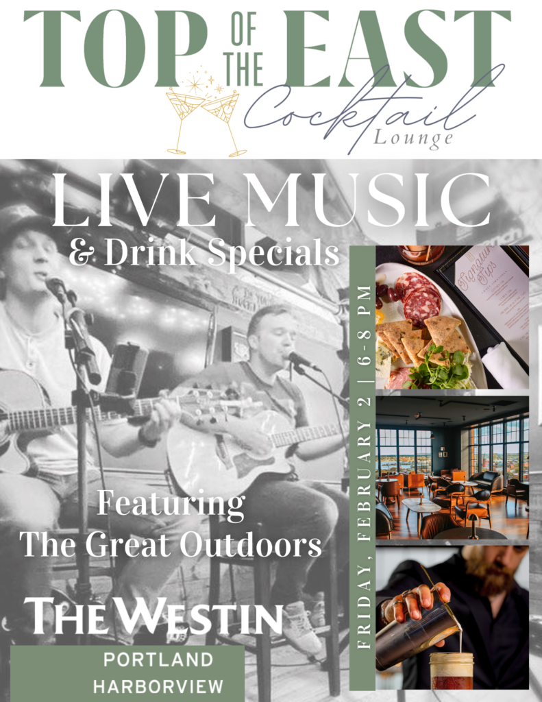 Live Music - Photo Credit: Top of the East at The Westin Portland Harborview Live Music - Photo Credit: Top of the East at The Westin Portland Harborview