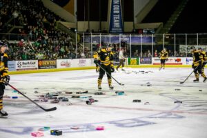Underwear/Sports Bra Toss - Photo Courtesy of the Maine Mariners