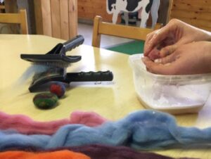 Felted Balls - Photo courtesy of Pineland Farms