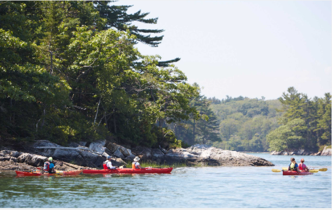 Kayak Tour with Maine Audubon - Photo courtesy of L.L. Bean Outdoor Discovery Programs