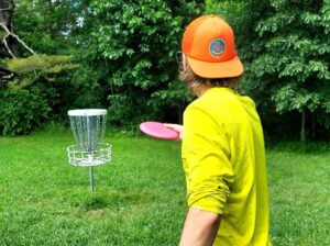 Disc Golf; Photo courtesy of Pineland Farms