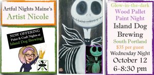 Craft Nights at Island Dog - Photo courtesy of Artful Nights Maine - Nicole White