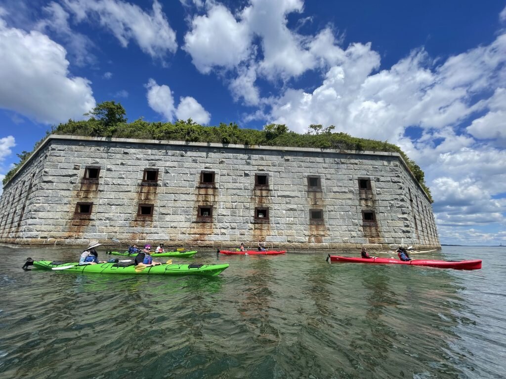 Sea Kayak Tour to Fort Gorges - Photo Credit: Portland Paddle