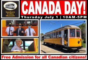 Canada Day at Trolly Museum! - Photo Credit: Seashore Trolley Museum