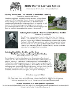 Winter Lecture Series - Photo Credit: Spirits Alive