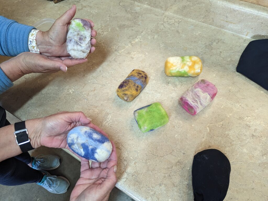 Felted Soap Workshop - Photo Credit: Pineland Farms