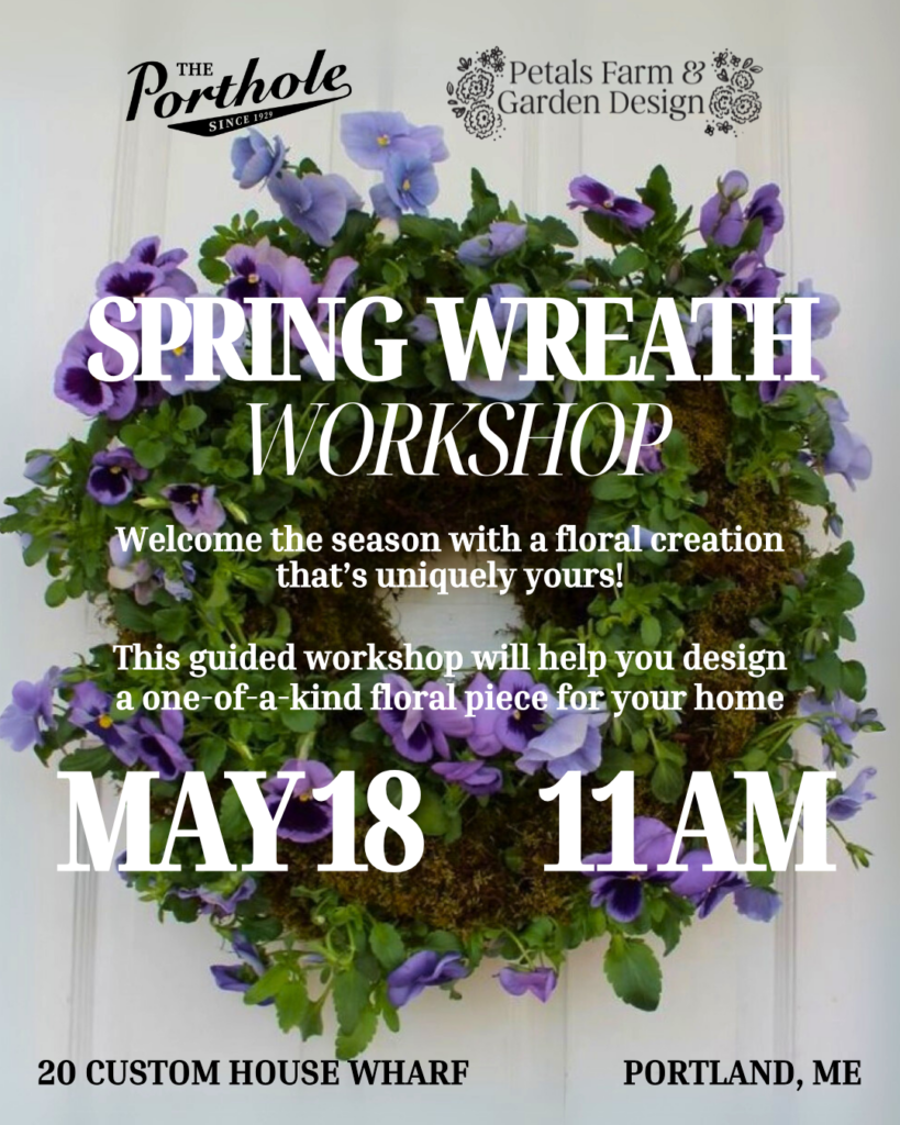 Spring Wreath Workshop - Photo Credit: The Porthole Spring Wreath Workshop - Photo Credit: The Porthole