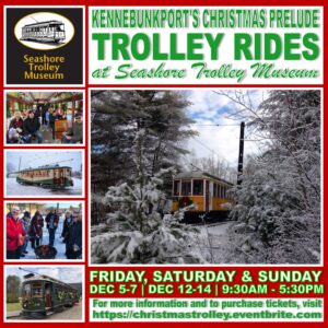 Christmas Prelude Trolley - Photo Credit: Seashore Trolley Museum